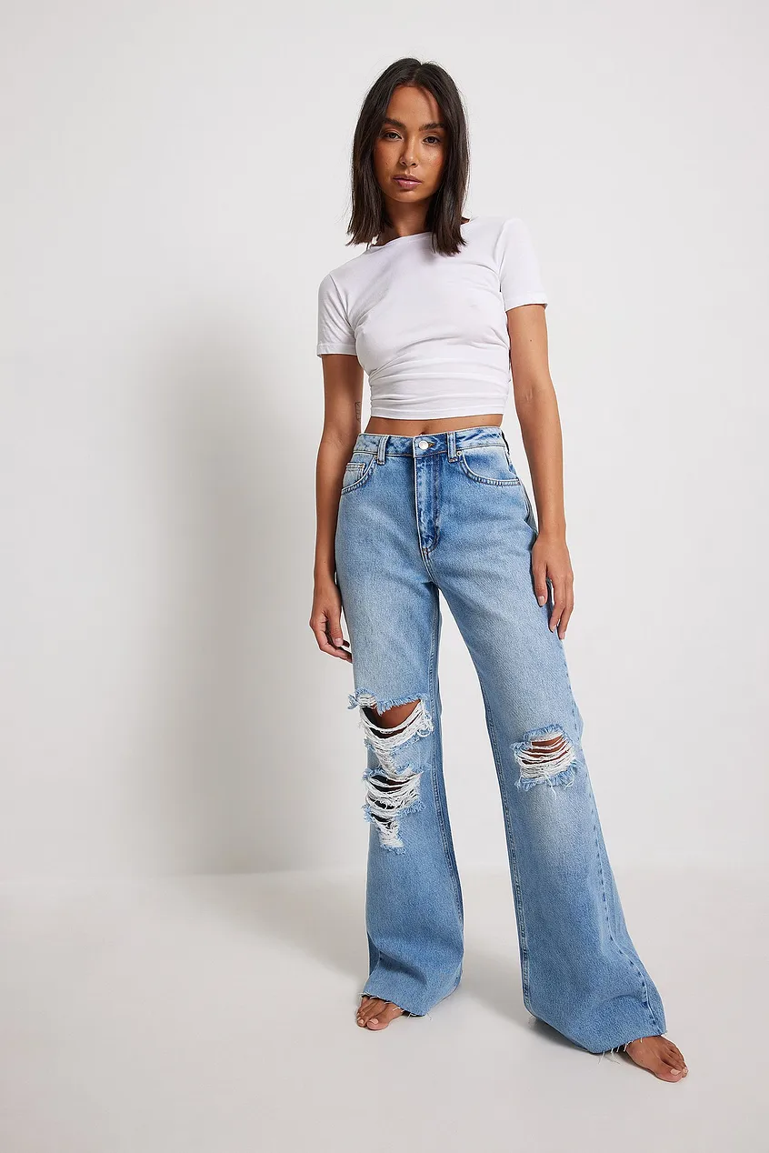 Buy Women High Waisted Stretch Jeans for Women Butt Lift Ripped Distressed  Jeans Skinny Destroyed Denim Pants, #3_sky Blue, 16 at Amazon.in